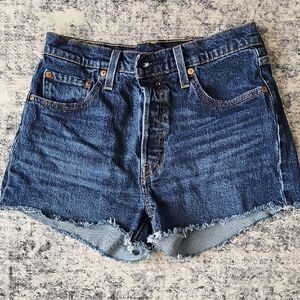 Classic Levis 501 Blue Denim Women's Shorts